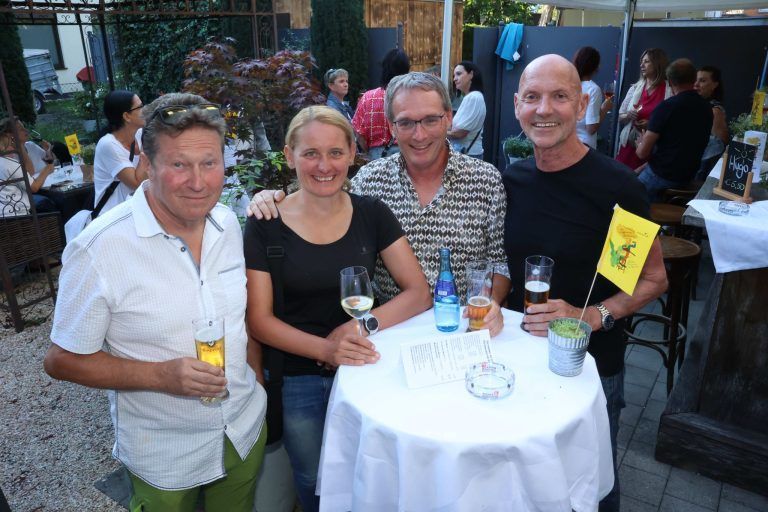 Musikerlebnisse in Rankler Gastgärten: Herbert Egle, Susanne Winkler, Arno Kalkhofer und Günter Fritsch.