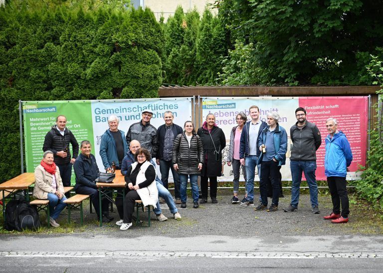 Im Juni wurde beim Projekt WIR Lehenstraße der Bauzaun errichtet.