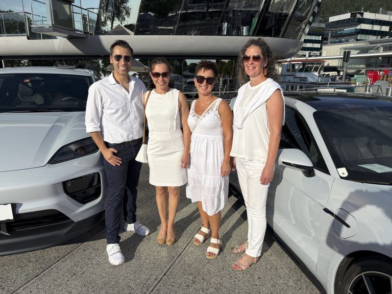 GF Christian Stadler (MO-Events), Nicole Schneider-Schallert, Kerstin Lubetz und Martina Sausgruber feierten die White Night 2025