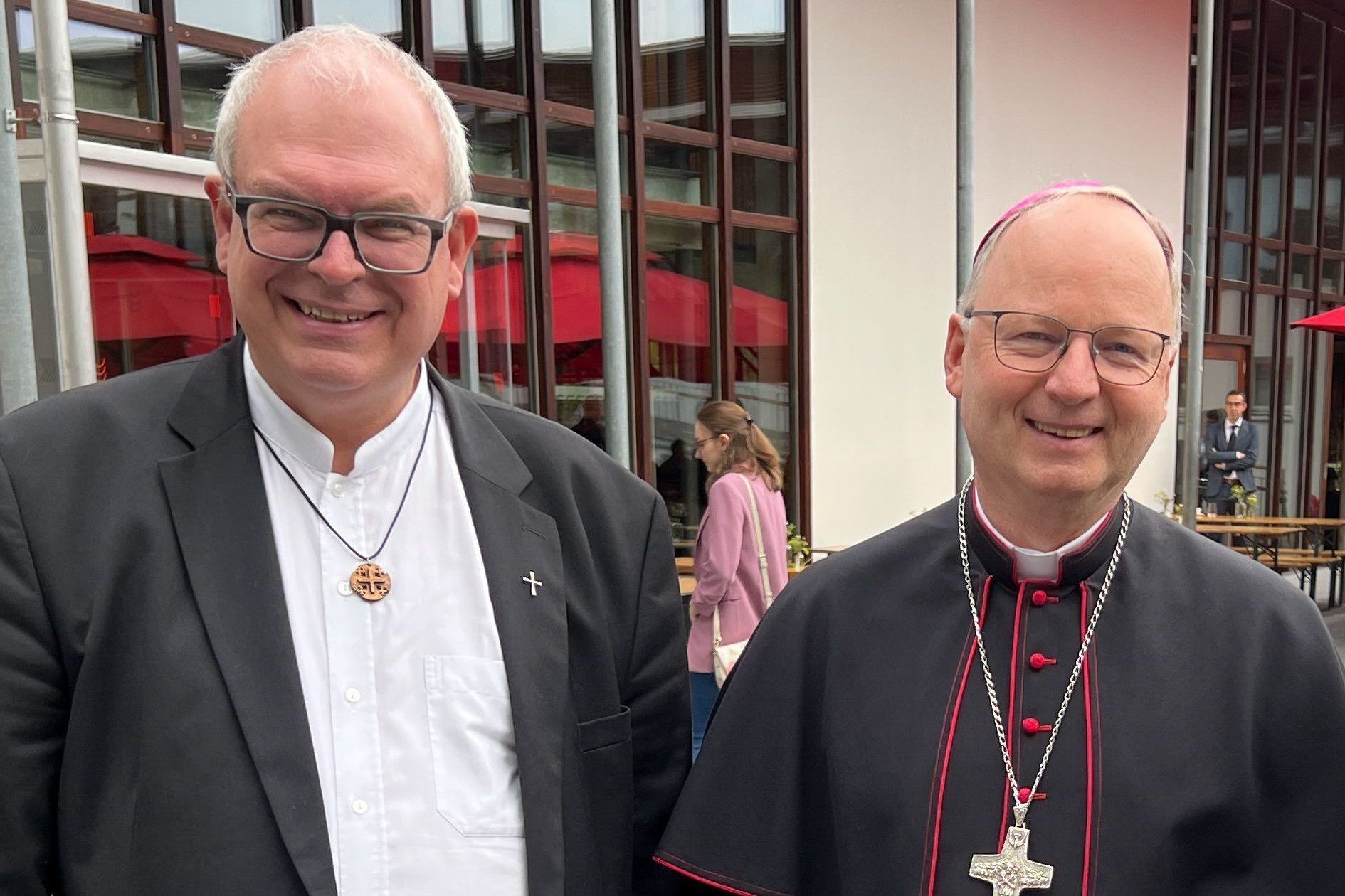 Generalvikar Hubert Lenz, Bischof Benno Elbs und Caritas Dir. Walter Schmolly