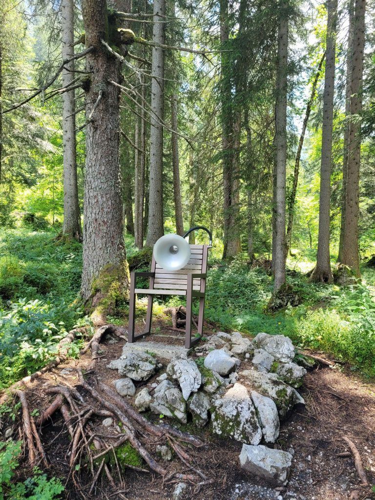 Grosses Walsertal wandern Klangraum Stein