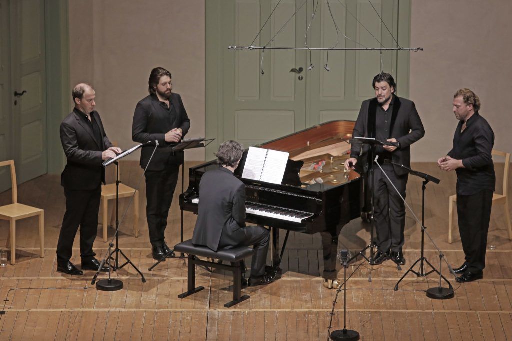 Luxus-Männerquartett bei der Schubertiade
