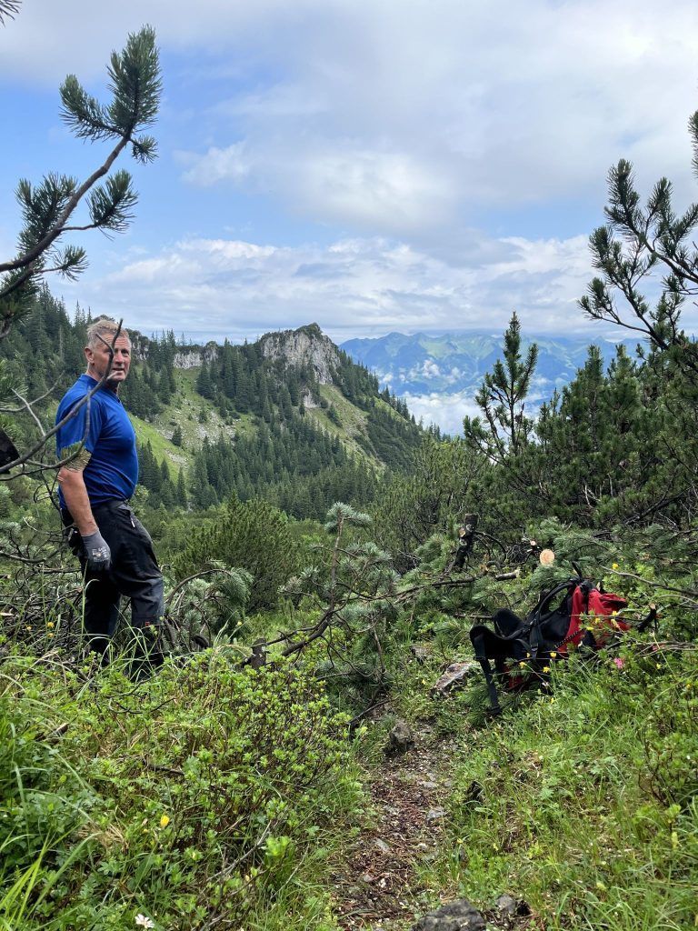 Alpenverein Bludenz-Bürs, Gavalinaweg, Instandsetzung, Wegewarte, Wegebautrupp