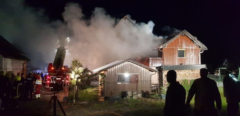 Großeinsatz der Feuerwehren in Lochau