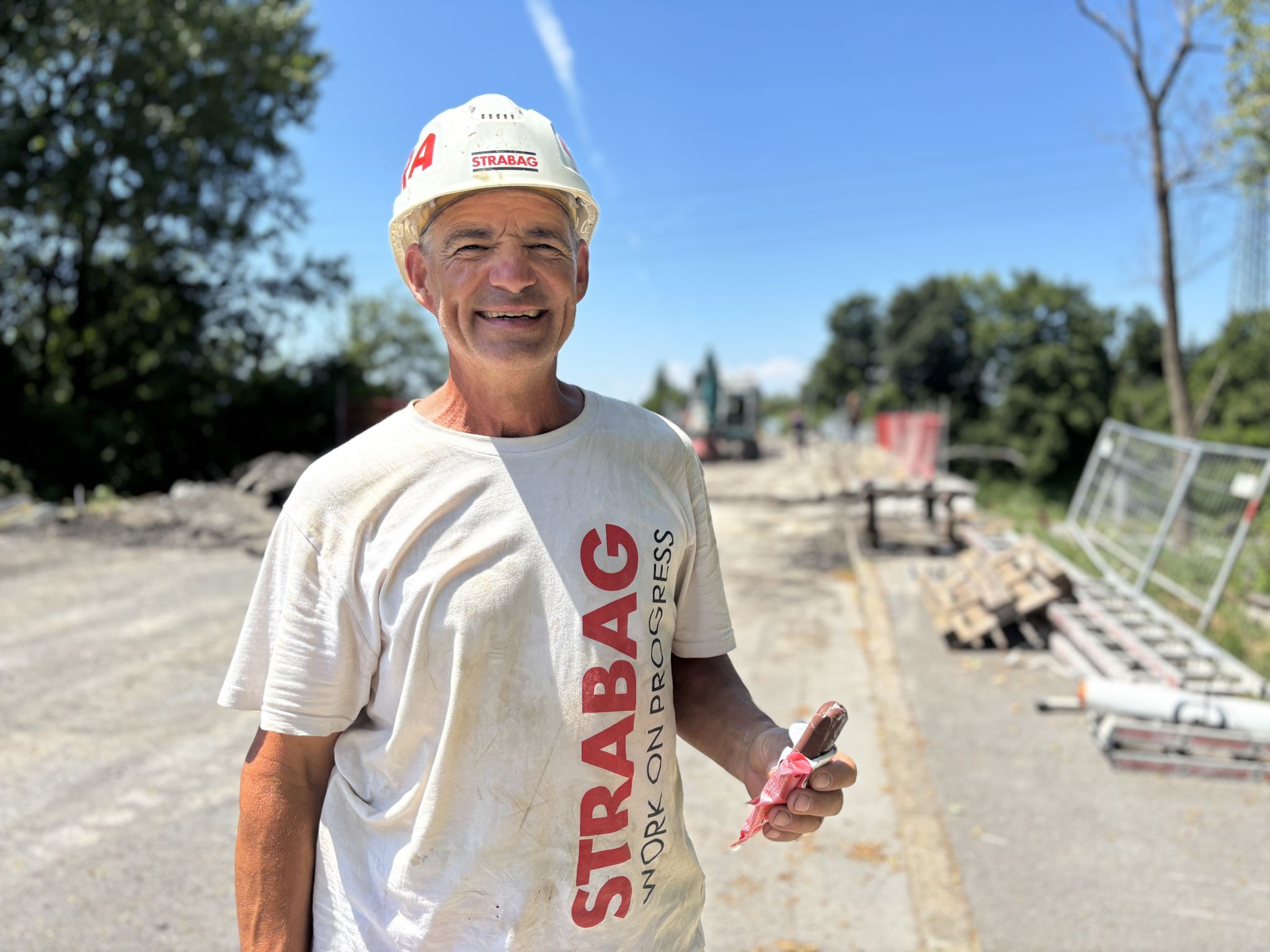 Sommer Hitze Baustelle