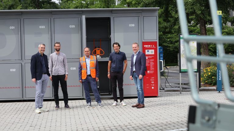 Neue Fahrradabstellplätze am Bahnhof Feldkirch