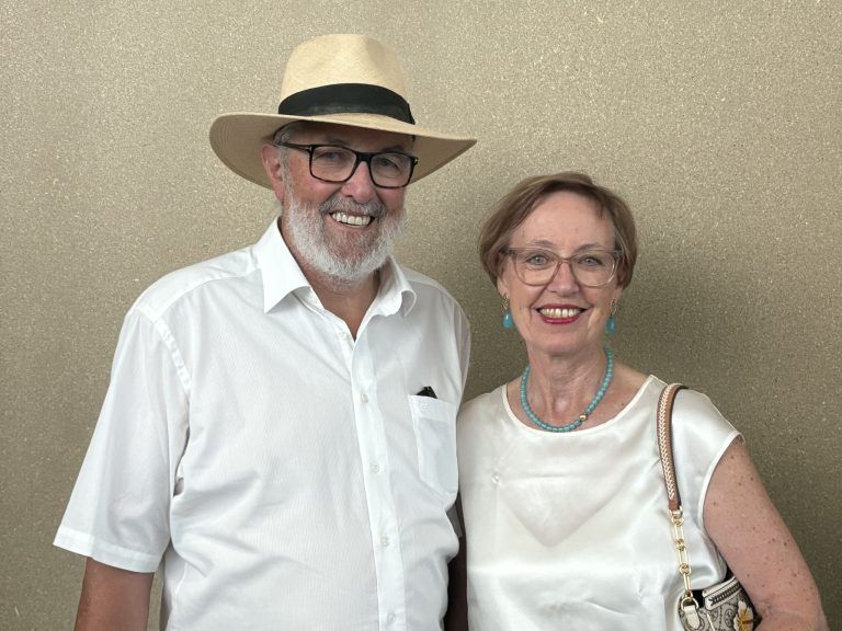 Peter Steinberger und Cornelia Hoffecker schauten auch vorbei