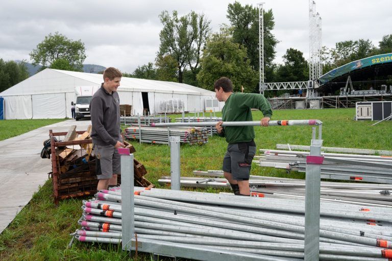 Szene Openair vor Start: "Uns macht der Regen nichts aus"