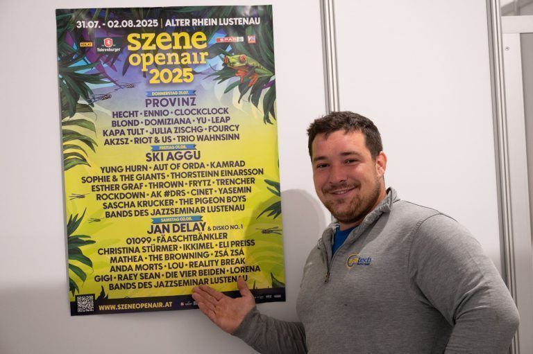 Clemens Hämmerle erfüllt die Wünsche der Stars auf dem Szene Openair
