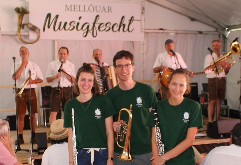 Mellouar Musig lud zum Fescht: Obmann Benedikt Natter und sein Festteam wurden für ihre Mühen belohnt.