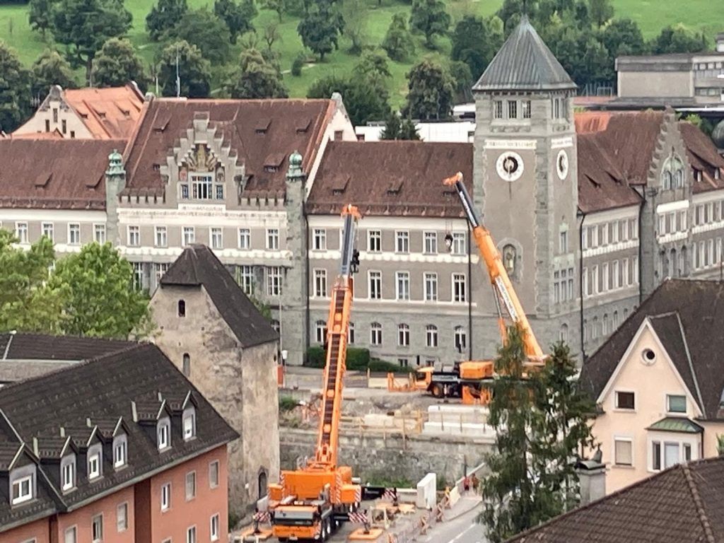 Achtung, Baustelle: Behelfsbrücke ersetzt in Feldkirch bald die Montfortbrücke
