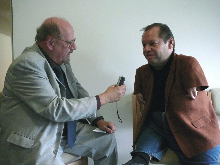 Ein Leben für die Musik: September 2007: Fritz Jurmann interviewt den deutschen Opernsänger Thomas Quasthoff. C: Joachim Schmidt