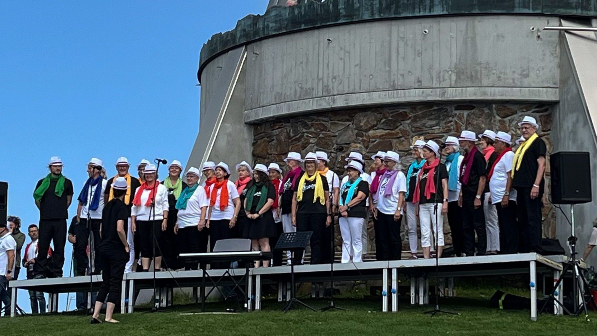 Der Gesangverein Konkordia trat als einziger Chor beim internationalen Chorfestival im Pustertal auf. (Quelle: Konkordia)