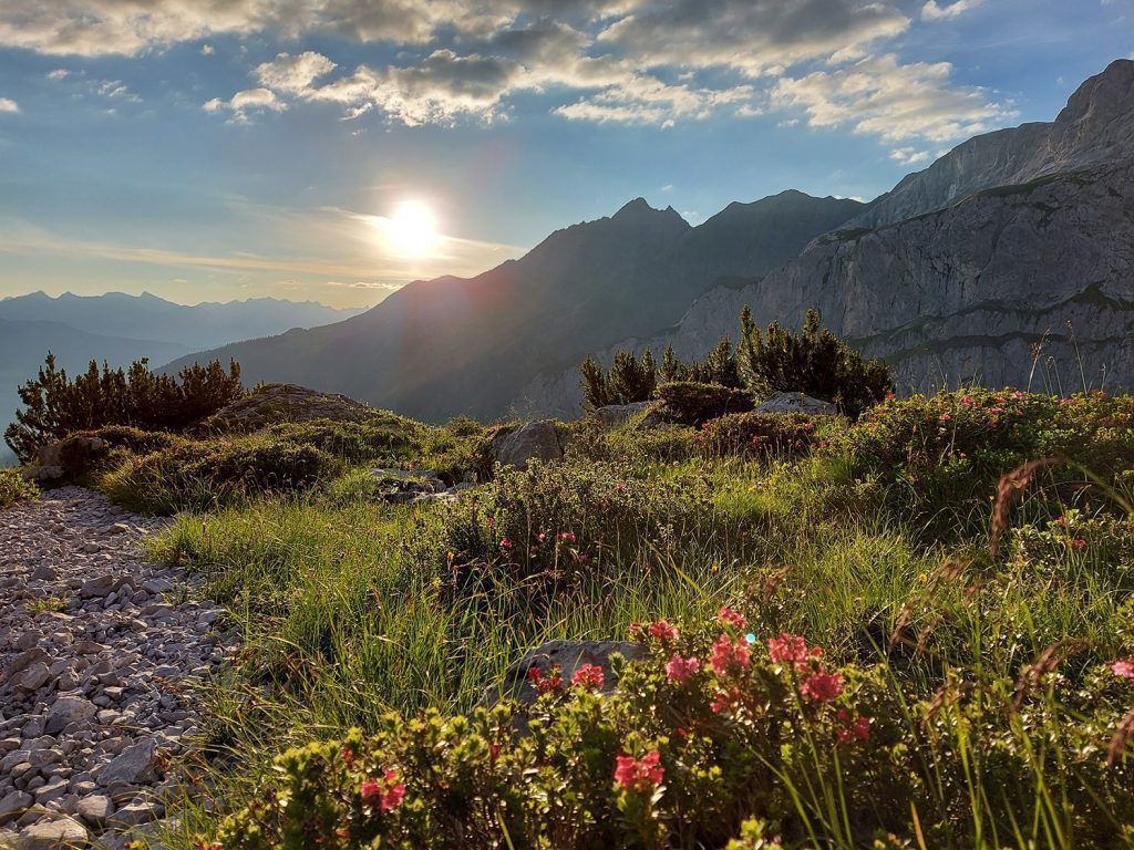 Auf das Wahrzeichen des Montafons