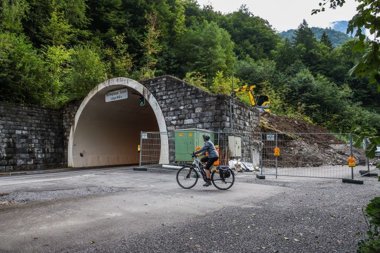 radweg umleitung schnepfau