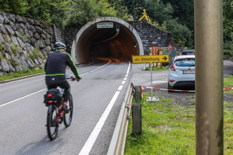 radweg umleitung schnepfau