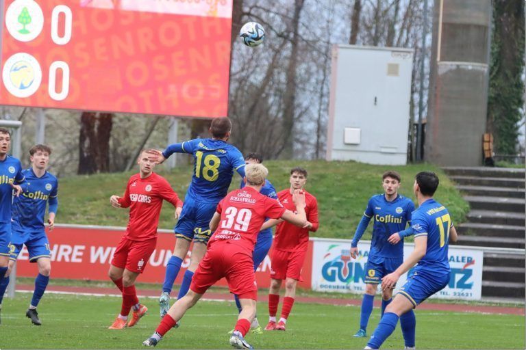 Verlässlich, loyal, gesetzt: Hohenems baut weiter auf Luca Vater: Kopfball- und zweikampfstark ist Luca Vater.