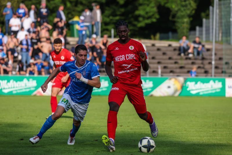 Nathanael Kukanda als Linksverteidiger ist gefordert. 
