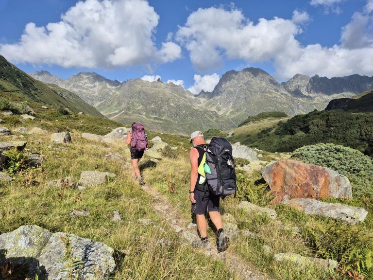 Stefan und Katja Wiech bei iher 55-Tage-Alpendurchquerung