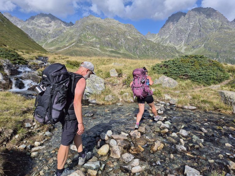 Stefan und Katja Wiech bei iher 55-Tage-Alpendurchquerung
