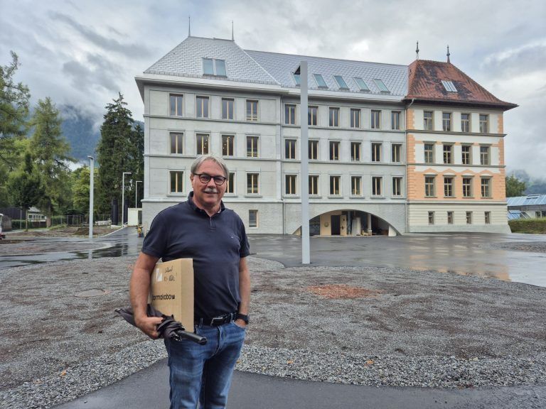 Volksschule Mitte, Neubau, plus Museumsdepot der Stadt Bludenz