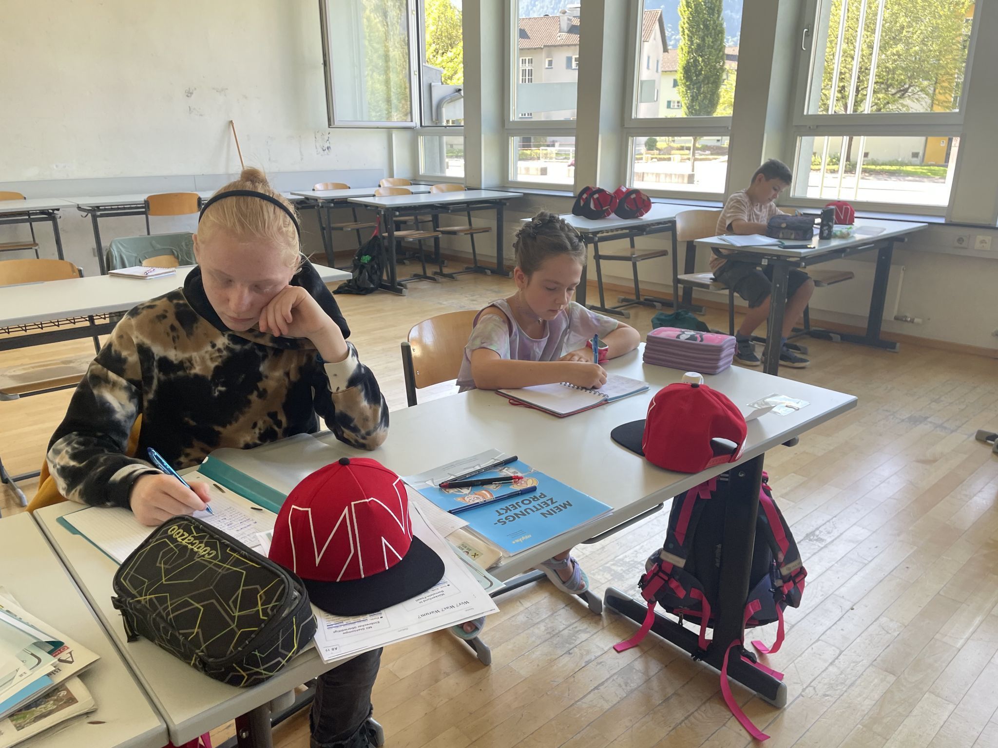 Diese Woche dürfen die Kinder schon ihr erstes Interview führen.
