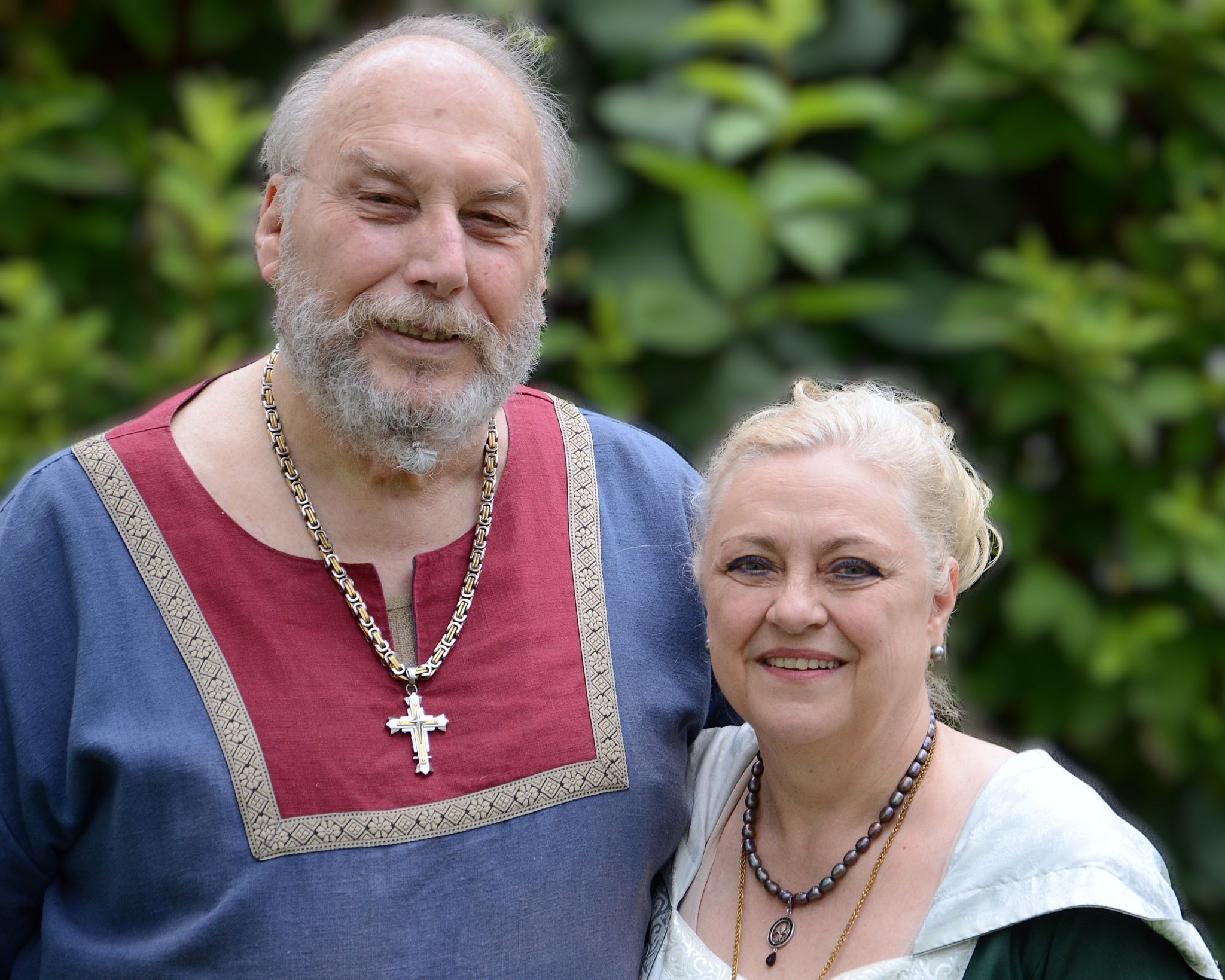 Das Ehepaar Schwei lebt seit 20 Jahren seine Passion fürs Mittelalter aus. Heute als Ritter Richard und Lady Karin. HRJ 