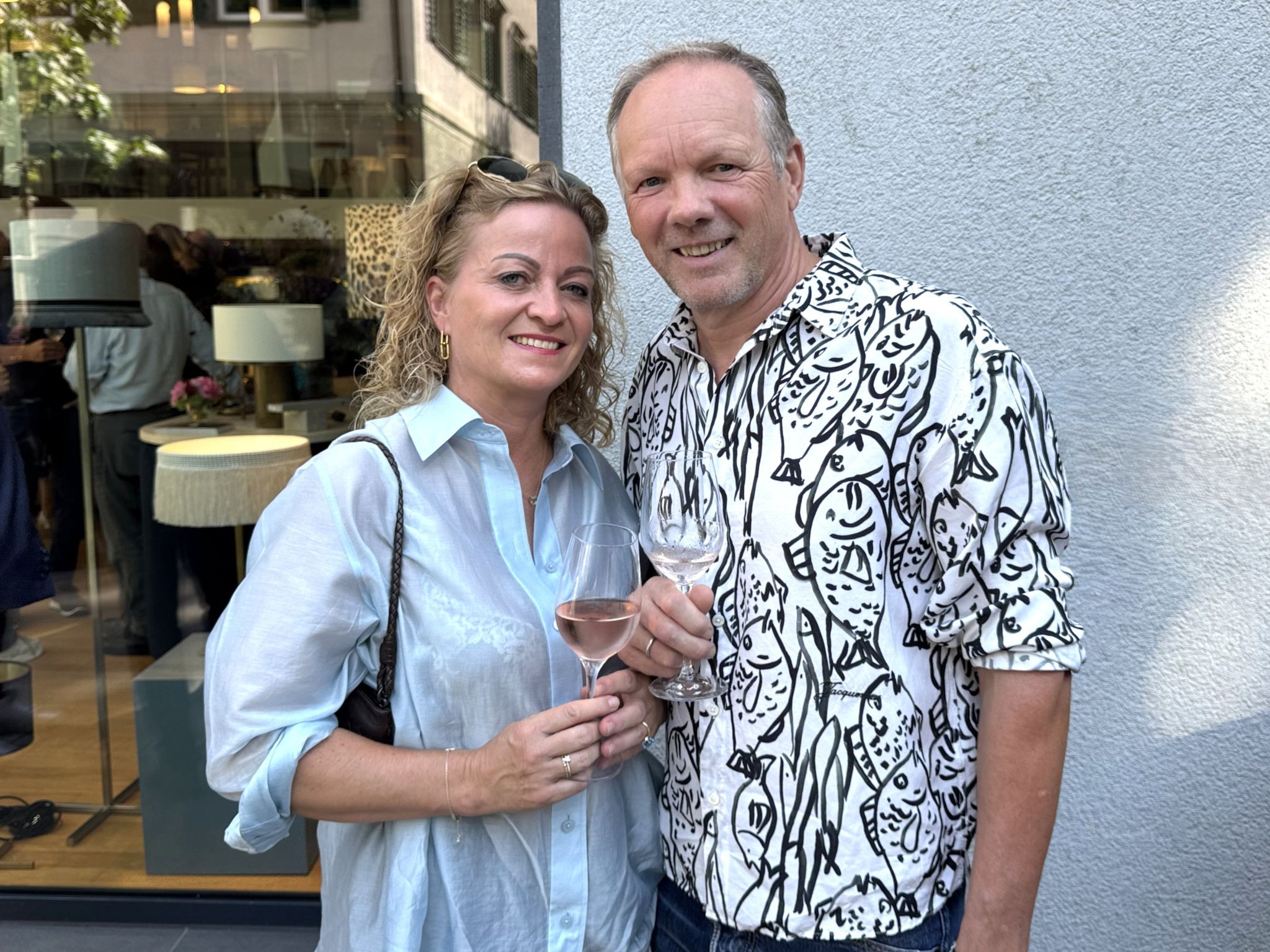 Kunstschmied Peter und Heidi Figer feierten mit.