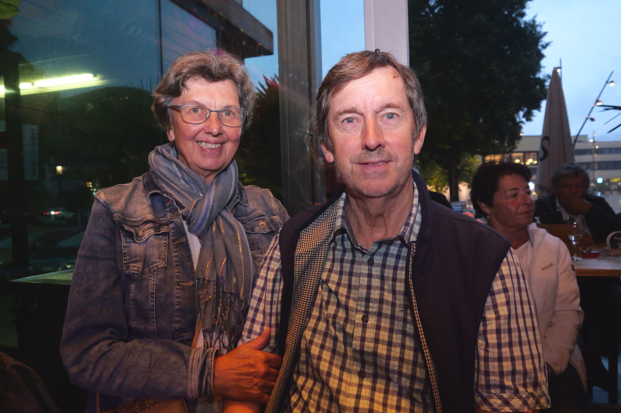 Günter Frick und Claudia Weiss feierten im Rössle-Park mit.