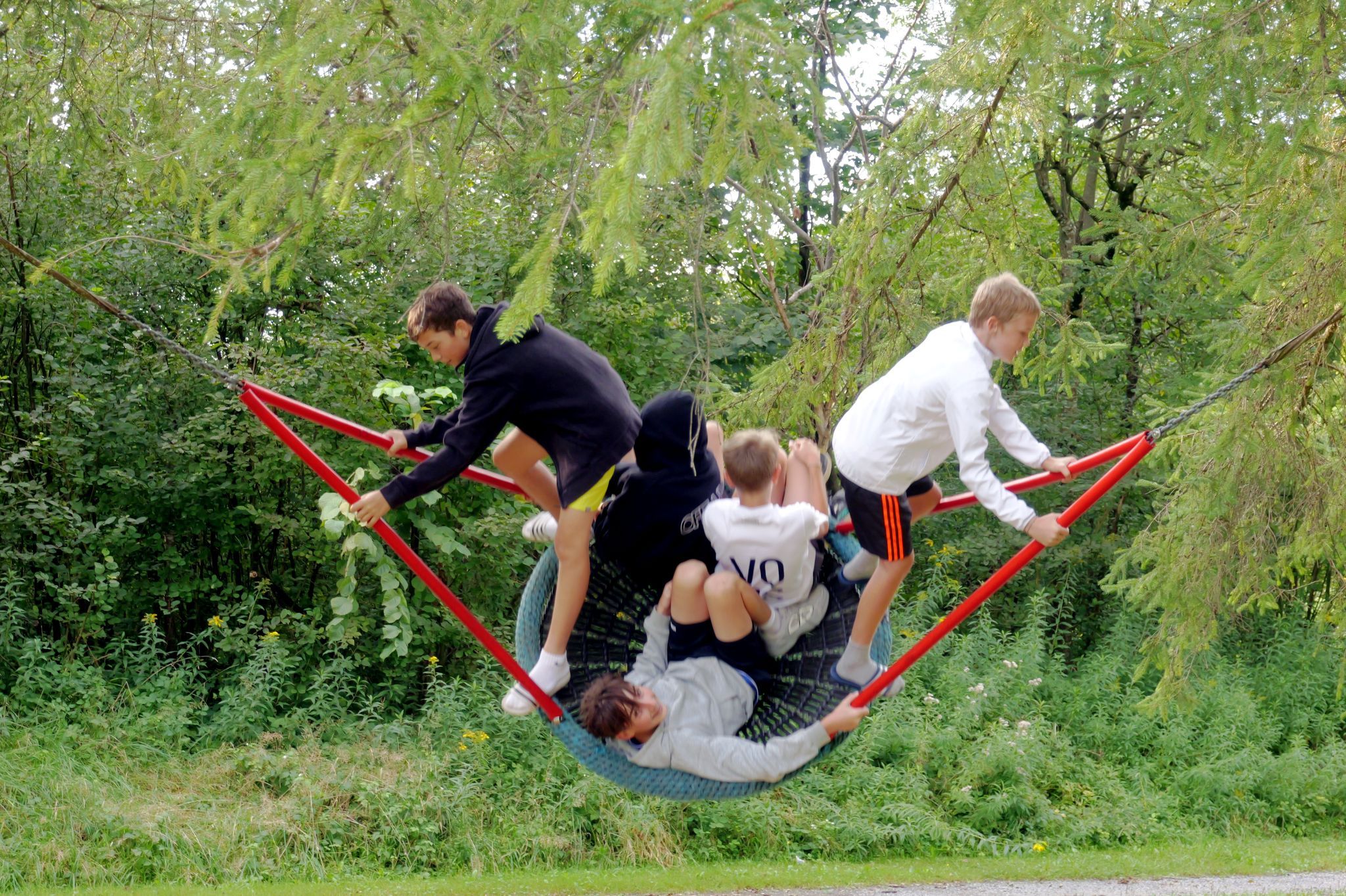 Gemeinsames Lachen und Spielen gehörte ebenso dazu wie sportliche Disziplin.