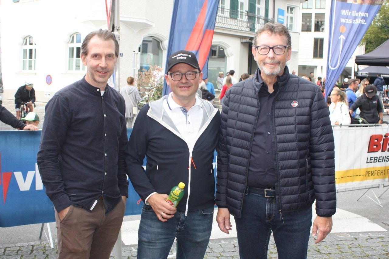 Ulrich Knoll (Raiba Montfort), Thomas Kofler, Andreas Neuhauser (Illwerke).