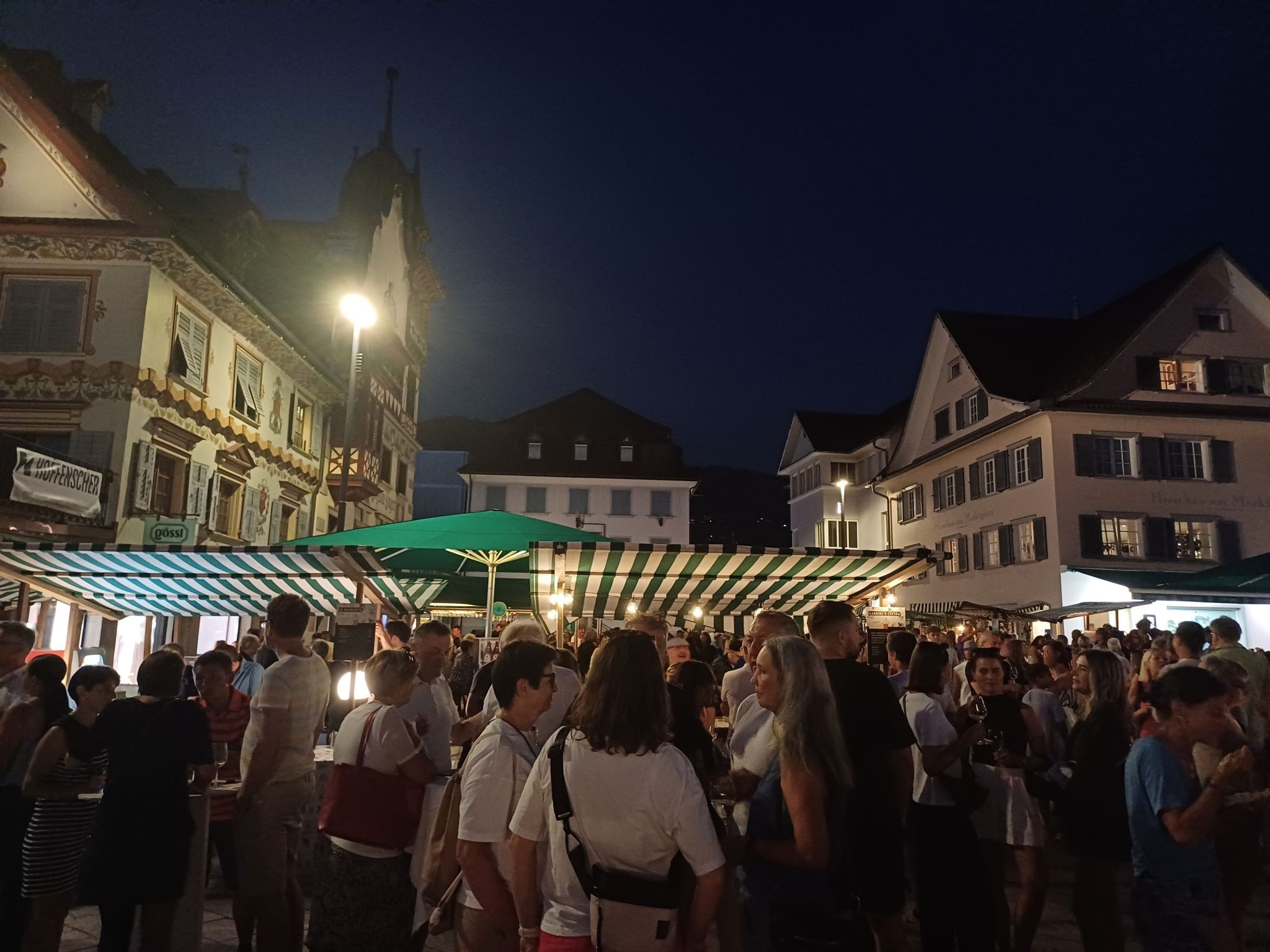 Abendstimmung auf dem Festival.