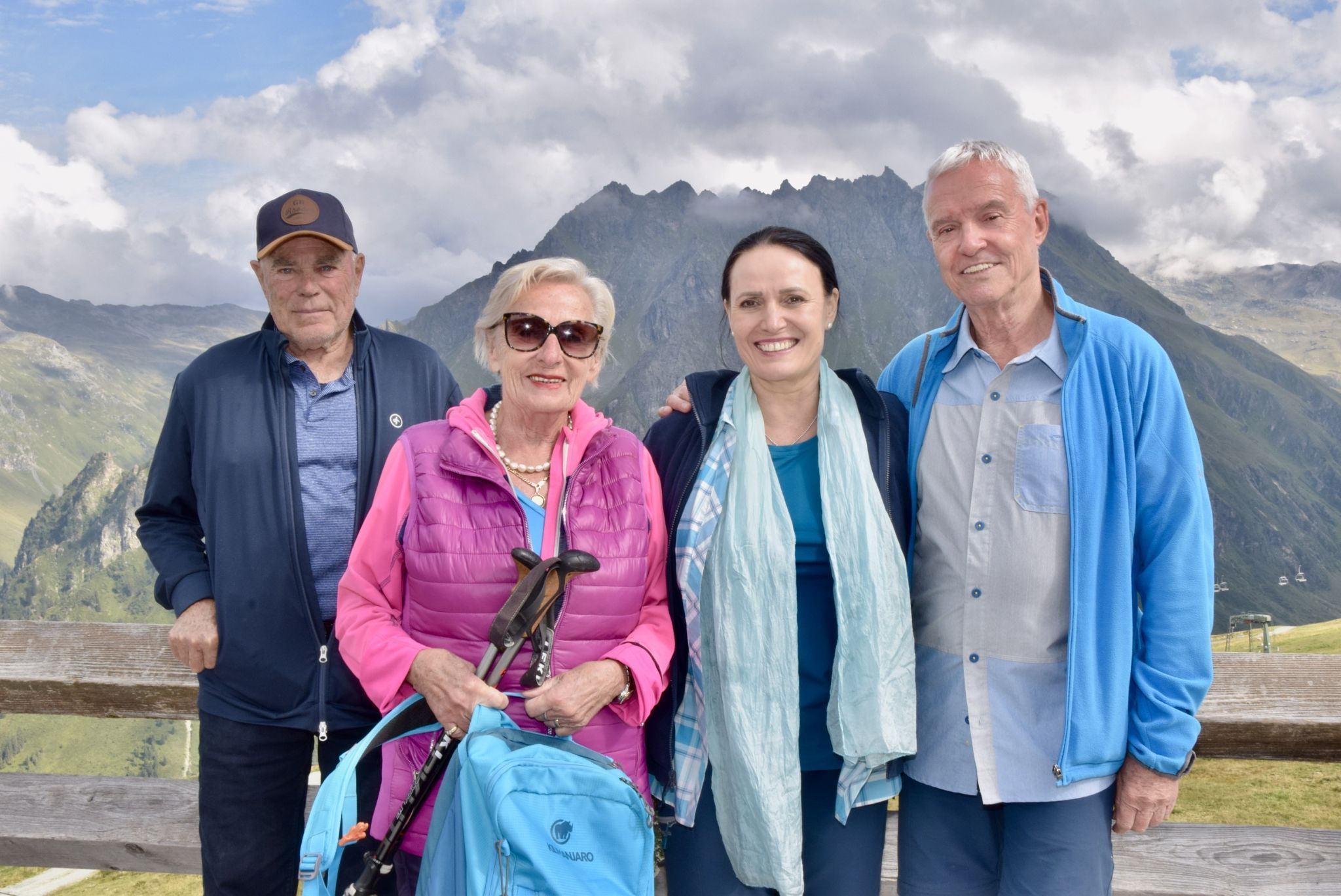 Toni Schnetzer, Roswitha Hehle, Irene und Hermann Hauer, v. l.