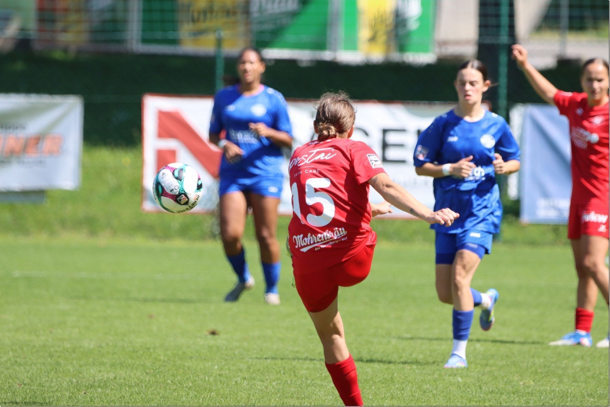 Christina Feurstein musste viel Laufbereitschaft verrichten. 