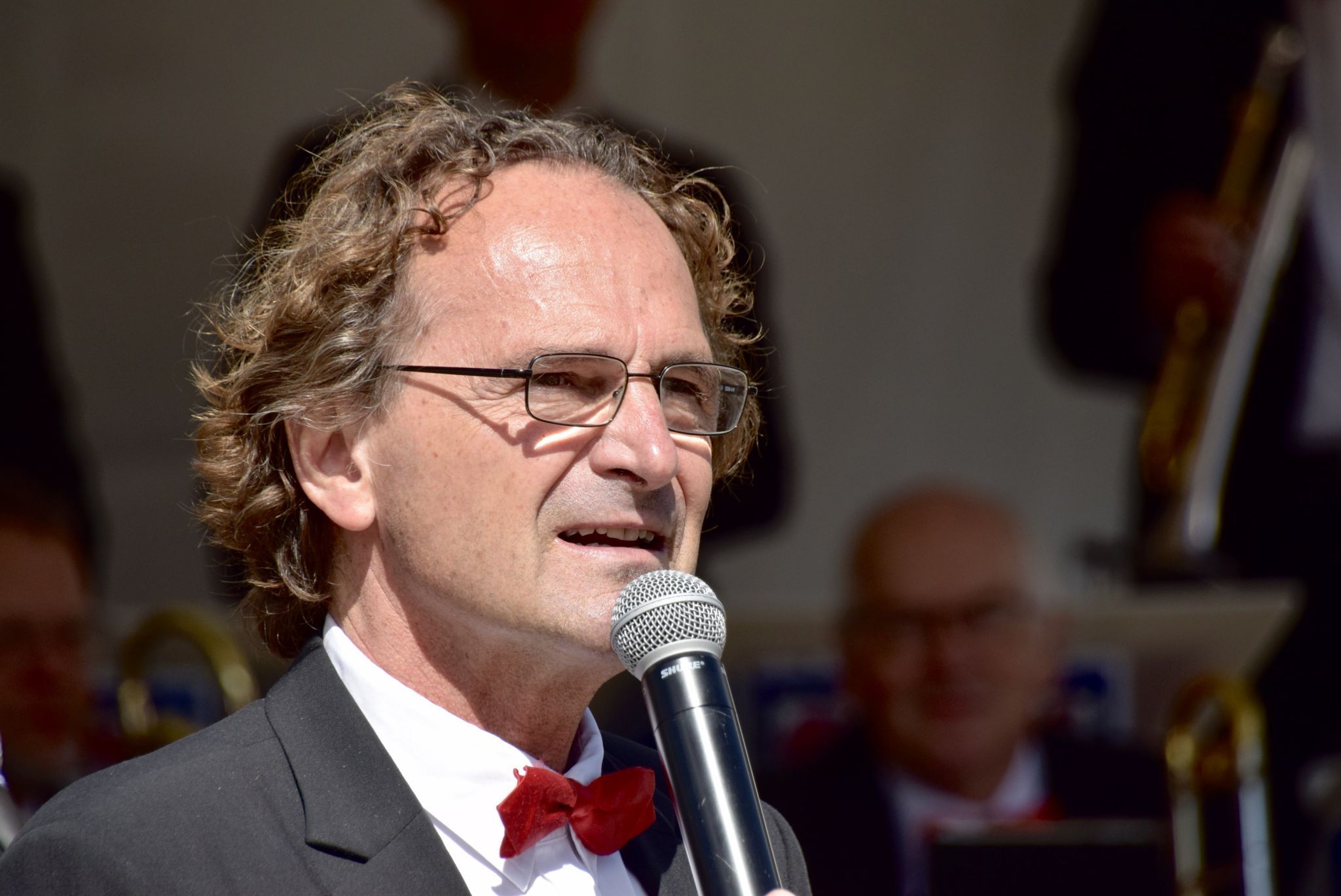 Harald Bschorr stellte die Band vor, die er auch selbst leitete.