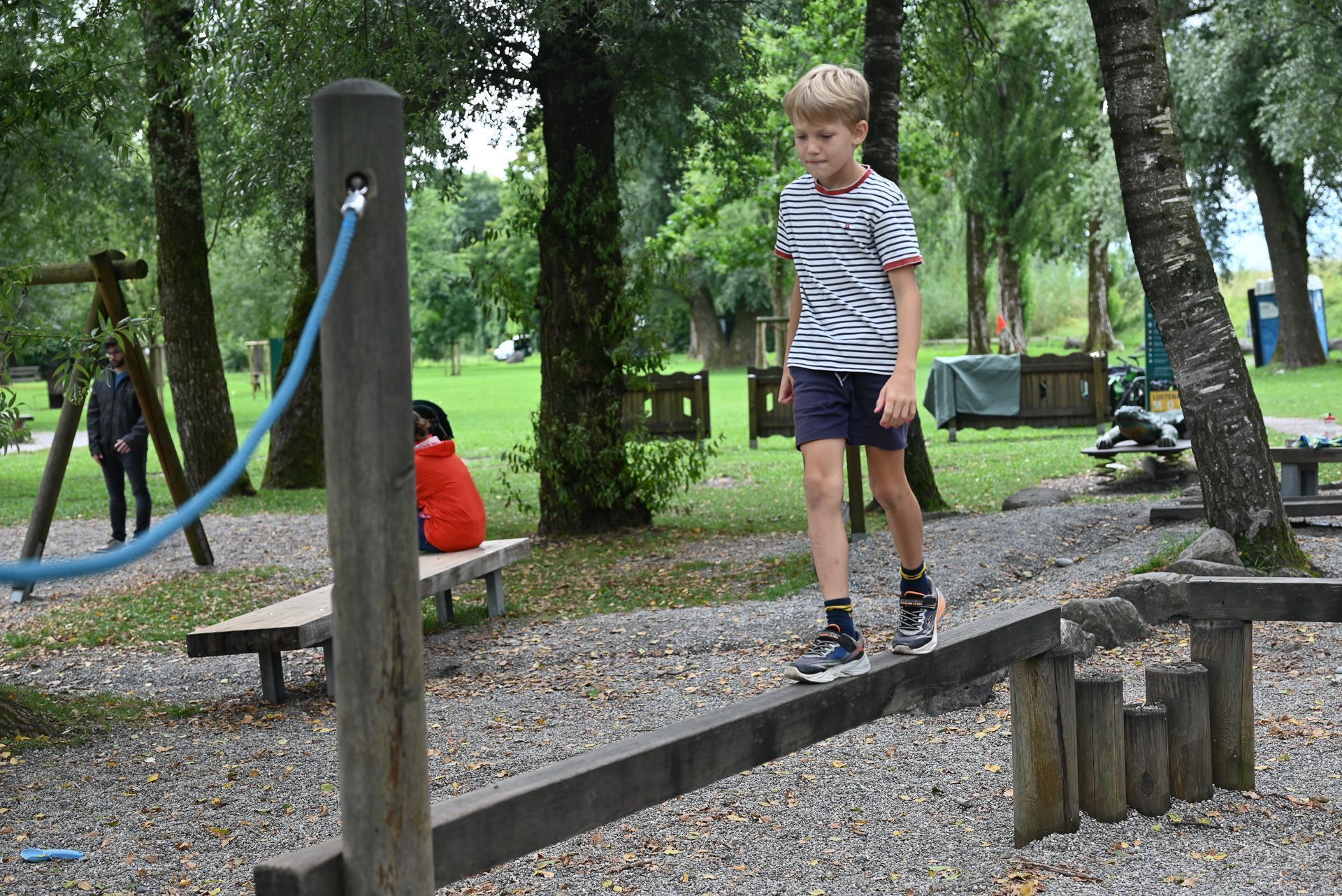 Kleinere und größere Kinder können hier ihre Geschicklichkeit testen.