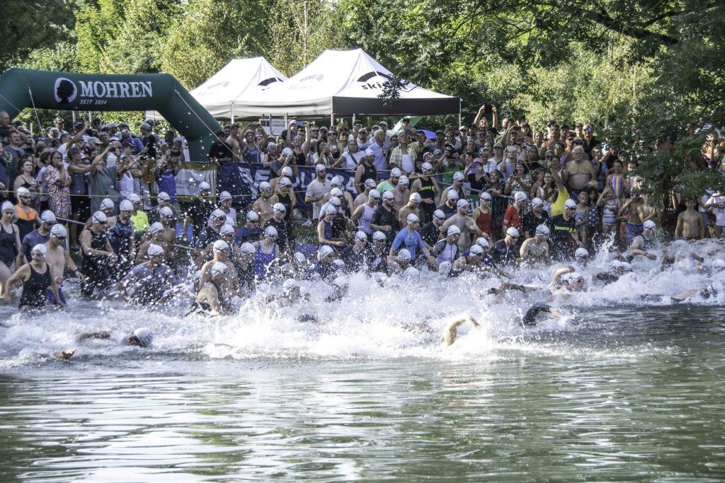 Der Jannersee im &#8220;Besitz&#8221; der Triathleten
