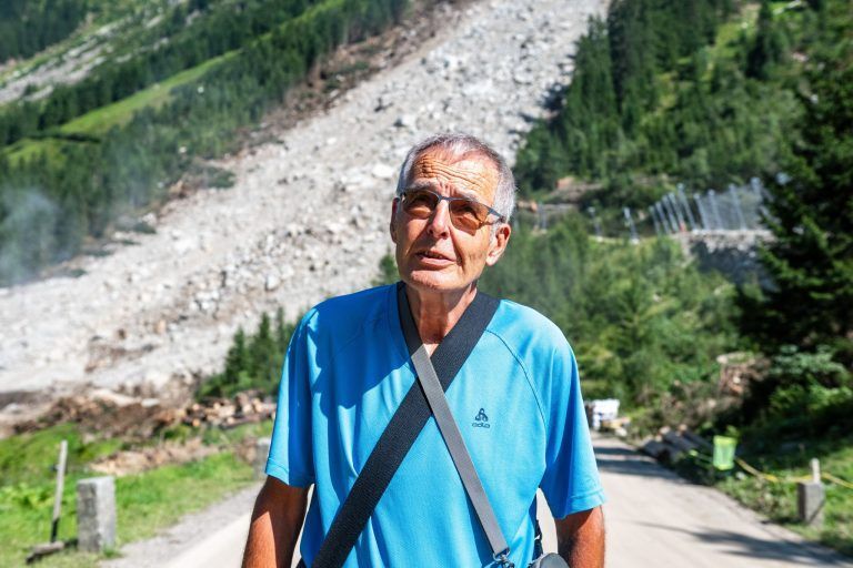 FÜR VN: Aktuelle Bilder (23. August) Arbeiten Silvretta Hochalpenstraße nach Murenabgang