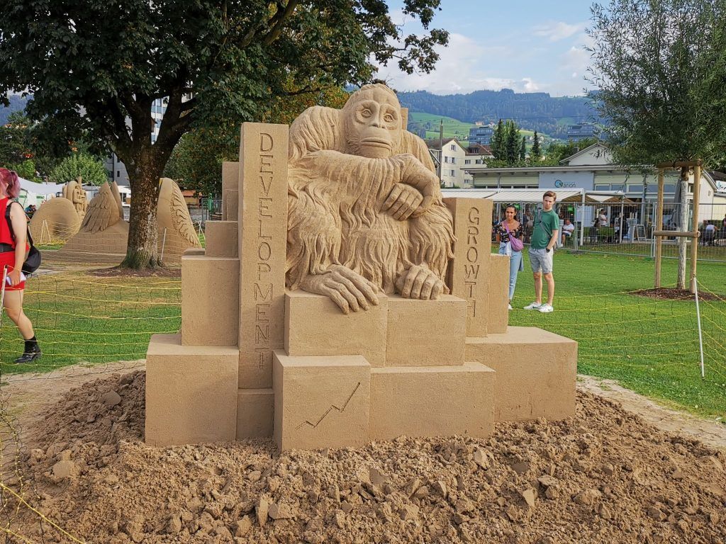350 Tonnen: Rorschachs Sandskulpturen-Festival stellt jede Urlaubs-Sandburg in den Schatten