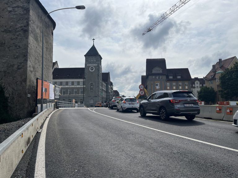 Update Bauarbeiten Montfortbrücke; Abbruch Montfortbrücke