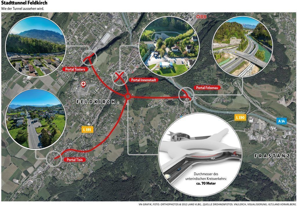 Enteignungsverhandlungen beim Feldkircher Stadttunnel starten – auch Zeitplan des Tunnel-Baustarts wackelt