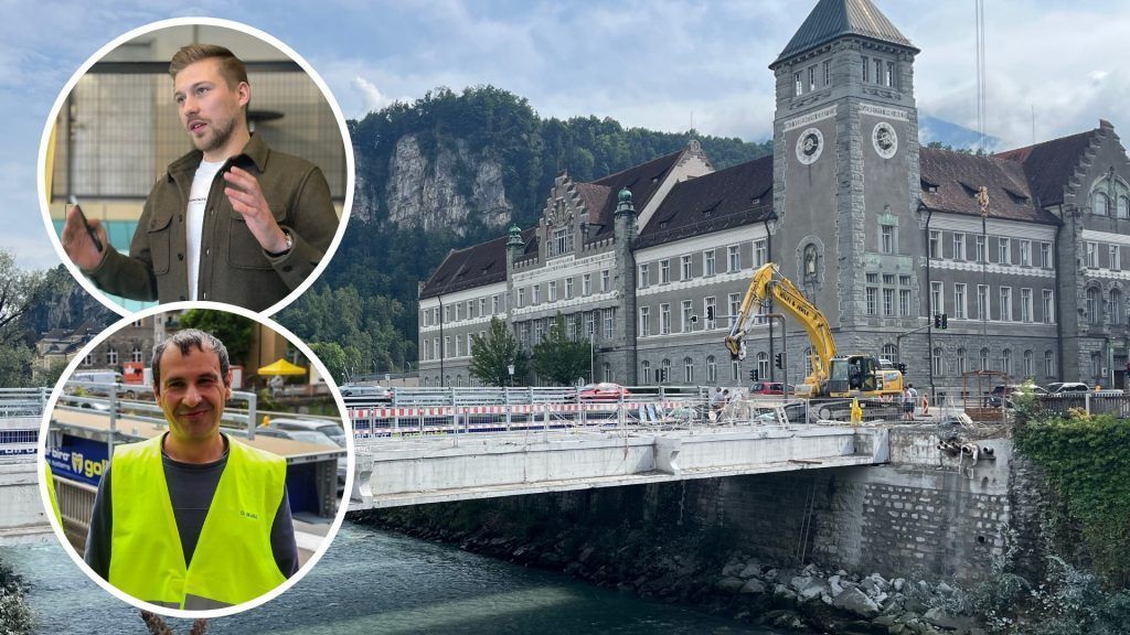 Rückbau der Montfortbrücke: Nächtliche Spurensperre in der Schlussphase