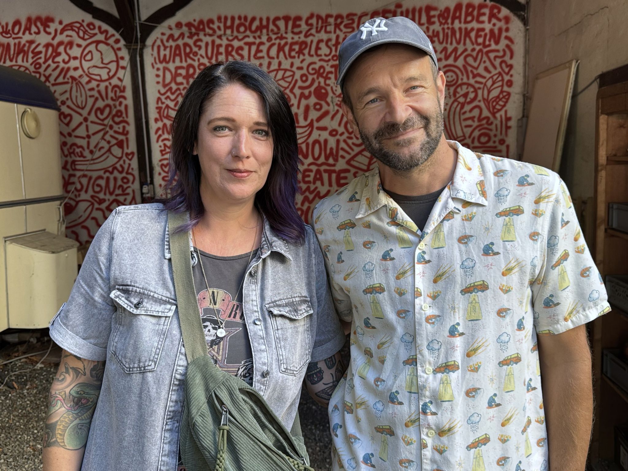 Nachbarn: Franzi Gillard-Levay und Andreas Gähwiler.