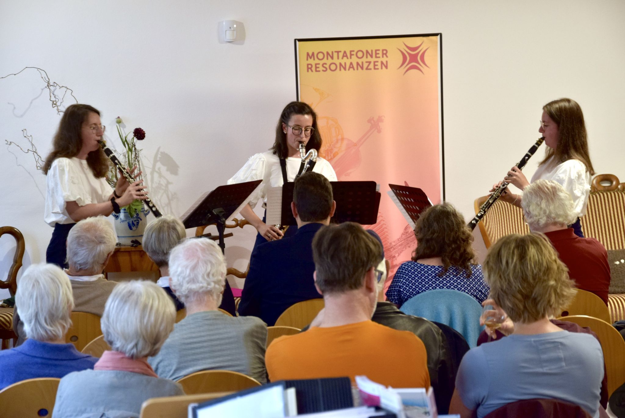 Das Ensemble Coloraturen aus Galtür musizierte im Montafoner Heimatmuseum in Schruns.