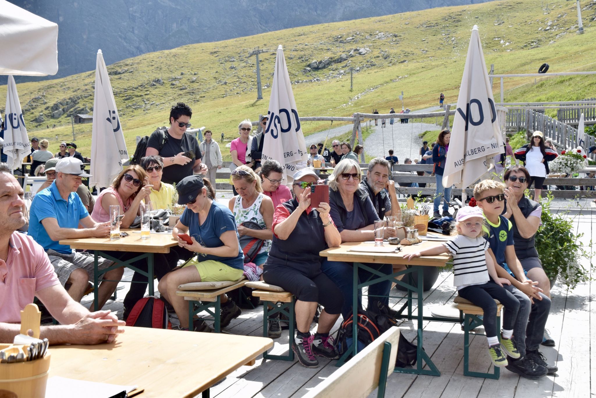 Musikgenuss am Schafberg - das Publikum freute sich darüber.