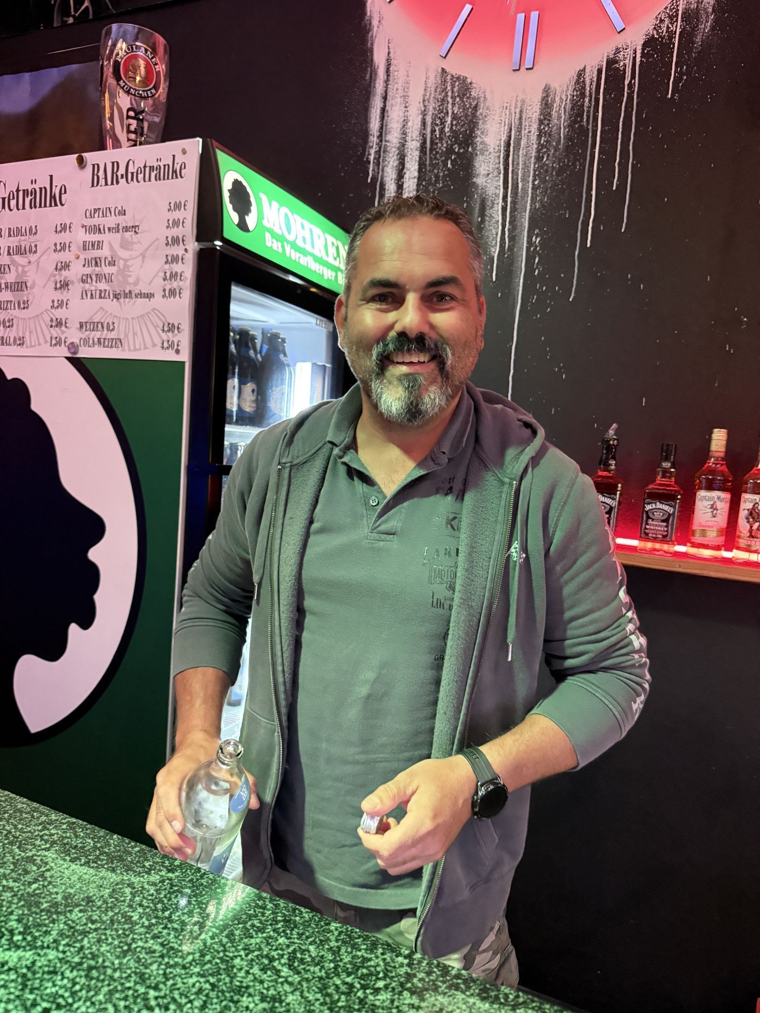 Steve Schlachter an der Bar