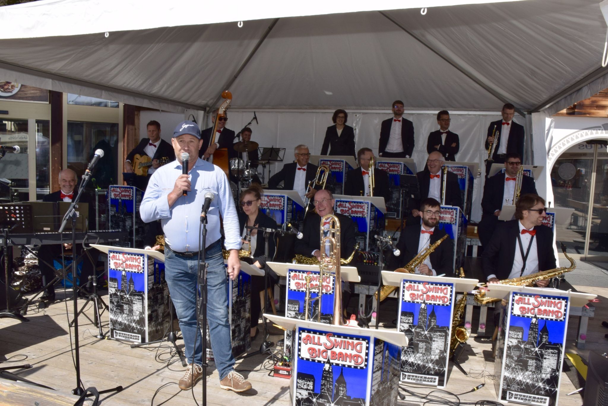 Gargellner Bergbahnen-GF Thomas Lerch begrüßte die Band.
