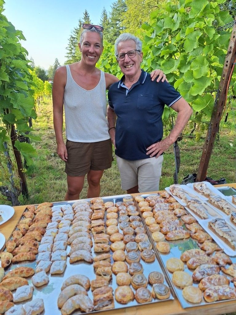Die beiden Hobbywinter Miriam Entner und Bäckermeister Josef Gutschner