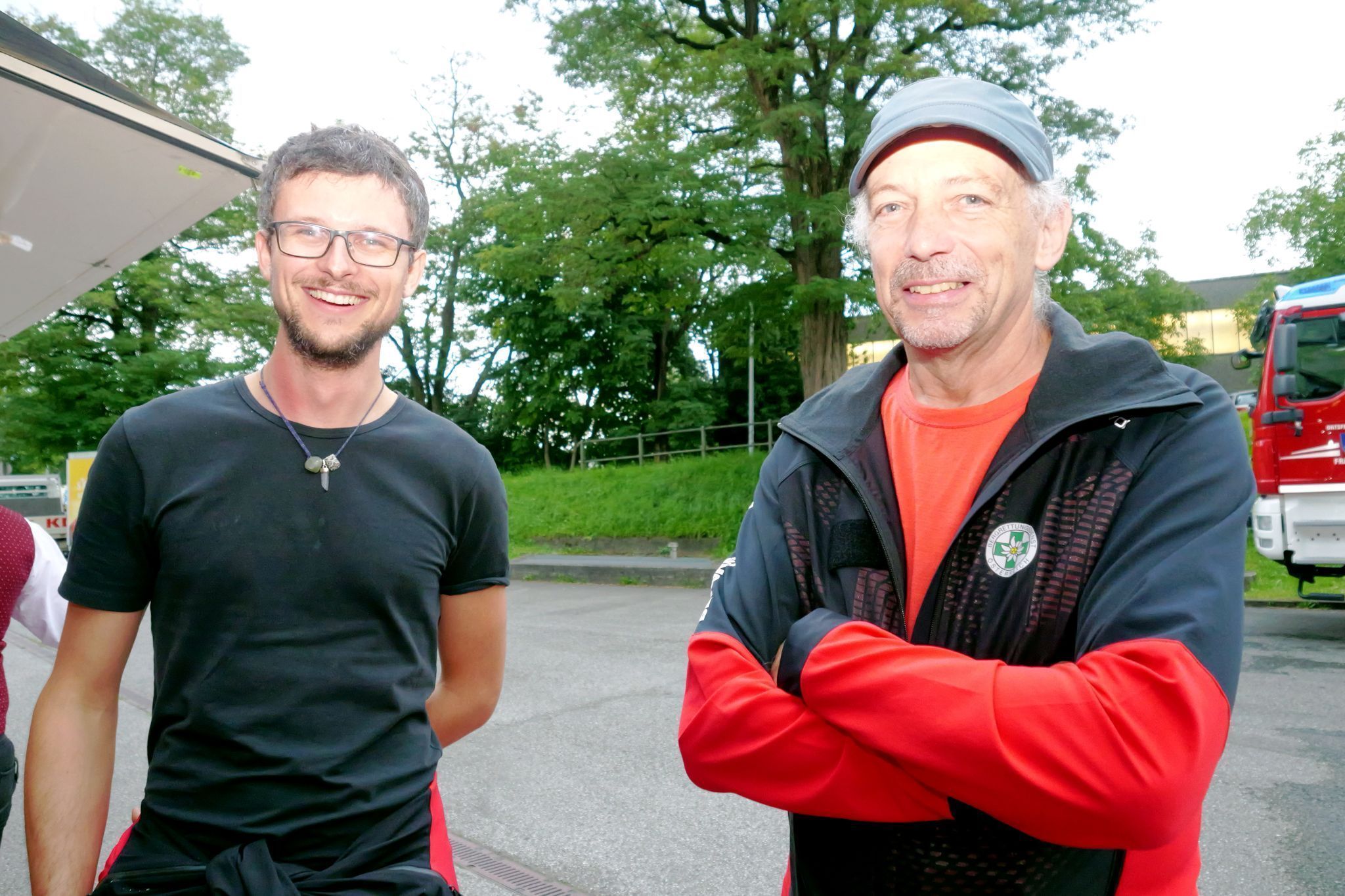 Auch Philipp Malin und Harald Hugl gesellten sich unters Konzertpublikum.