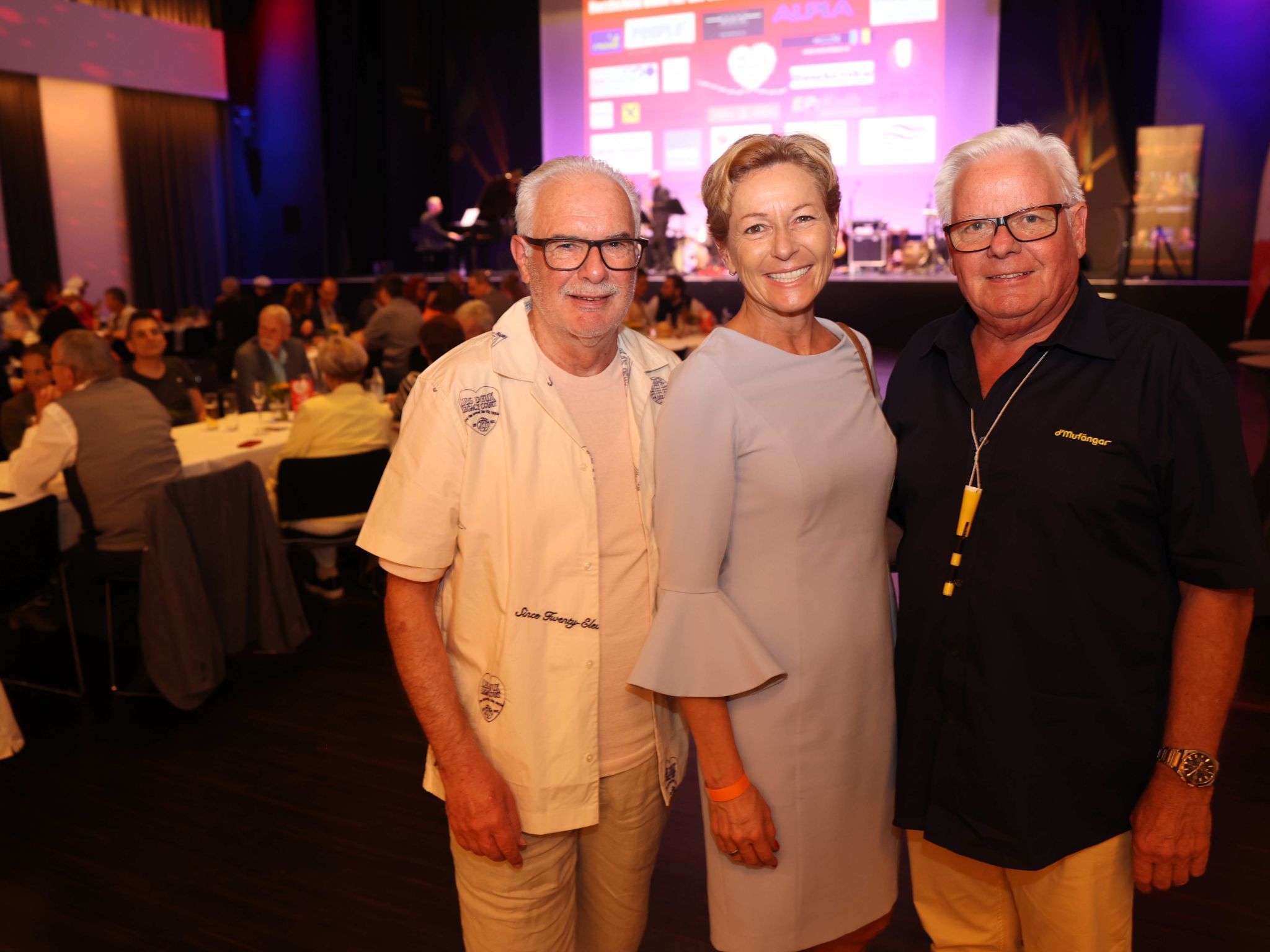 Obmann Ferdinand Armellini, LR Martina Rüscher, Moderator Alexander Knauth.
